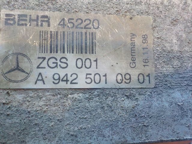 9425010901 MERCEDES Интеркулер, № XF238423, фото 7