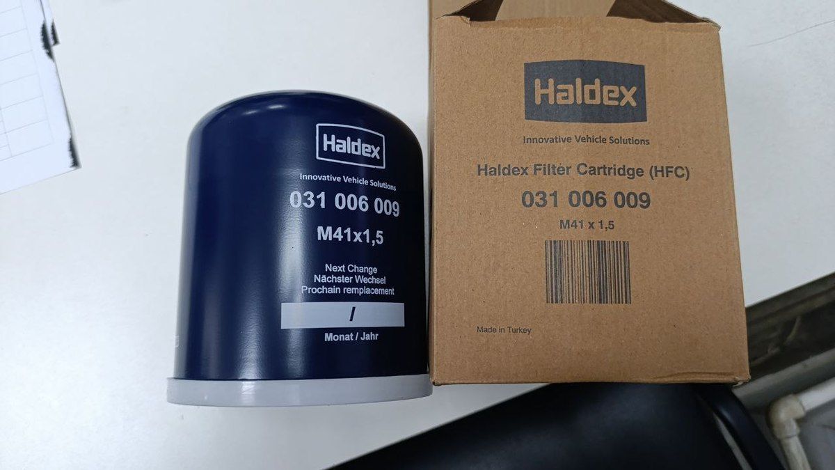 031006009 HALDEX Фильтр ВМО DAF, M41x1.5, RHT, серебряный, коалесцирующий, фото 1