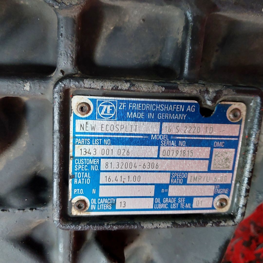 81320046306 MAN КПП, 16S2220, Без ретардера, МКПП, № XF467080, фото 12