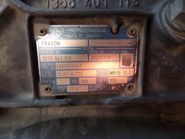 5801972447 IVECO АКПП, 12TX2011, С ретардером, № XF335505, фото 12