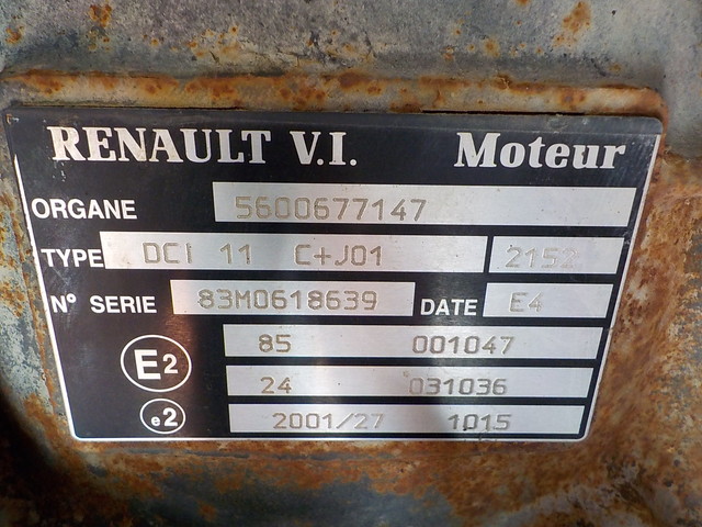 5600117803 RENAULT Двигатель, DCi11, 420 hp, Euro3, № XF209707, фото 10