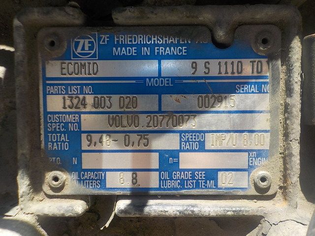 20770073 VOLVO КПП, 9S1110, Без ретардера, МКПП, № XF21177, фото 9
