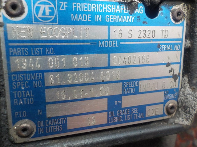 81320046307 MAN КПП, 16S2320, МКПП, № XF155118, фото 6