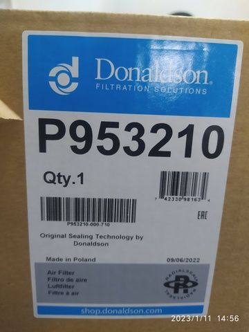 P953210 DONALDSON Фильтр воздушный, фото 2