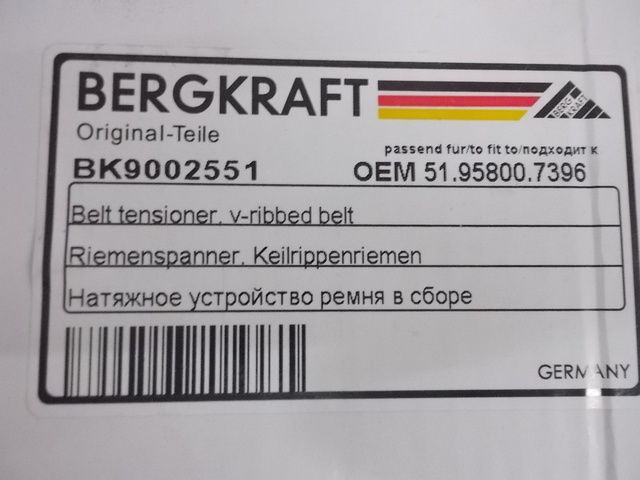 BK9002551 BERGKRAFT Ролик натяжитель, фото 4