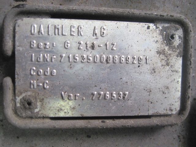 0012603600 MERCEDES АКПП, G211-12, Без ретардера, № XF248254, фото 10