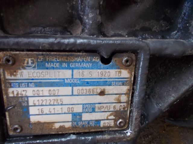 41272745 IVECO КПП, 16S1920, Без ретардера, МКПП, № XF23527, фото 5