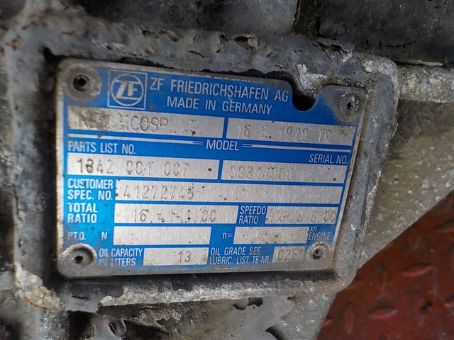 41272745 IVECO КПП, 16S1920, Без ретардера, МКПП, № XF78498, фото 10