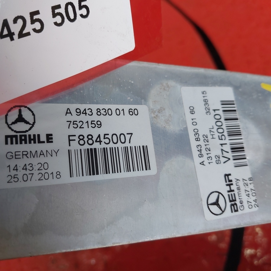 9438300160 MERCEDES Испаритель кондиционера, № XF425505, фото 4