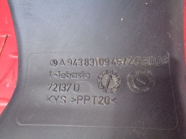 9438310945 MERCEDES Воздуховод, № XF284878, фото 3
