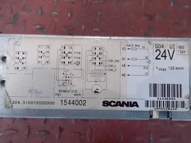 1544002 SCANIA Тахограф, № XF85898, фото 4