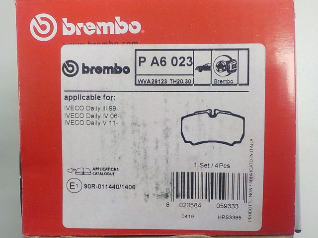 PA6023 BREMBO Колодки тормозные, фото 4