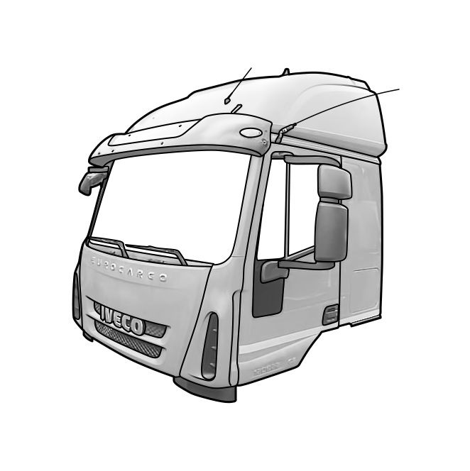 IVECO Кабина, MLL Высокая, № XF204440, фото 1