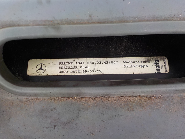 9418300342 MERCEDES Люк механический, № XF74124, фото 2