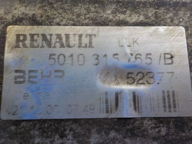 5010315765 RENAULT Интеркулер, № XF198251, фото 6