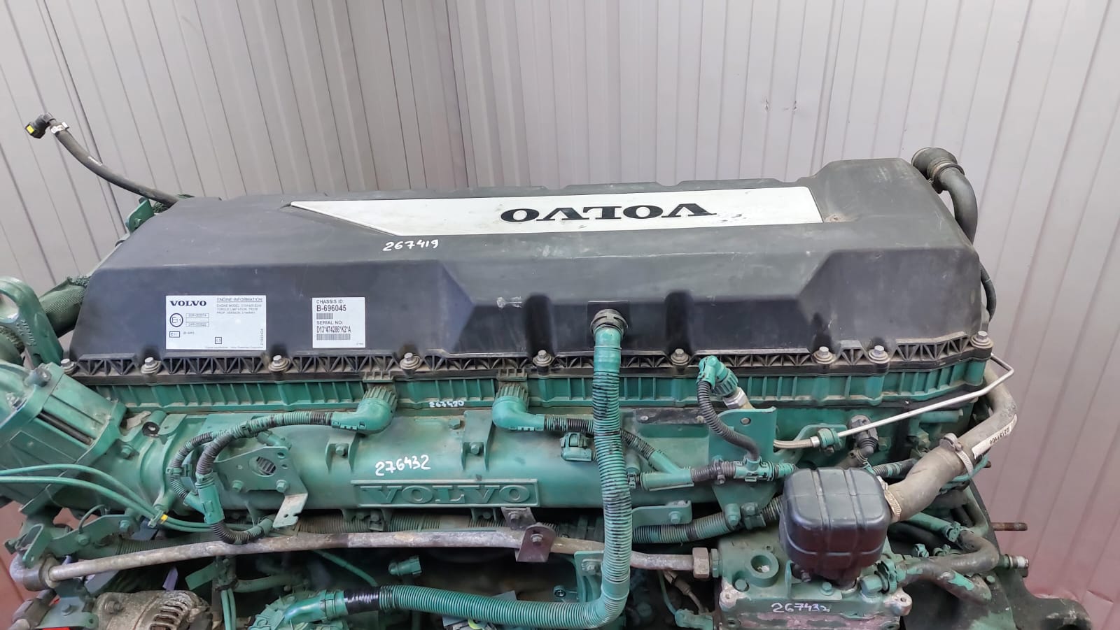 22070191 VOLVO Двигатель, D13K, 460 hp, Euro6, № XF267386, фото 9