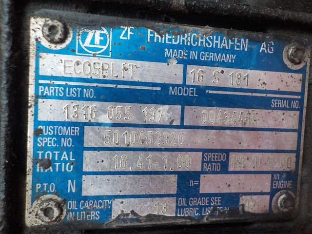 5010452920 RENAULT КПП, 16S181, Без ретардера, МКПП, № XF214770, фото 10