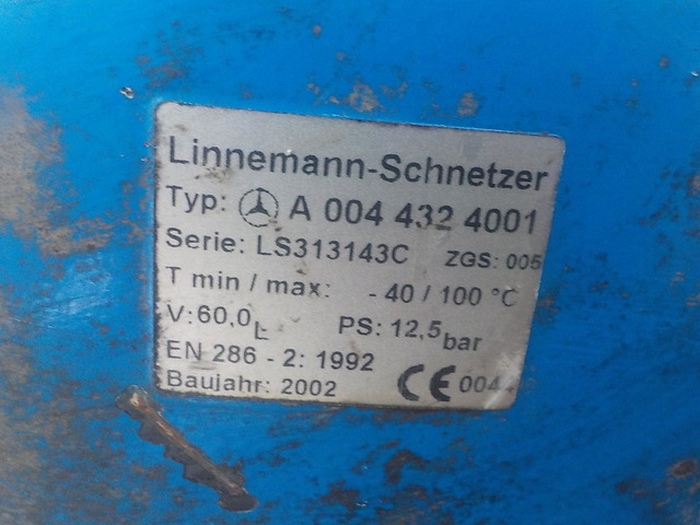 0014324001 MERCEDES Ресивер воздушный, № XF97925, фото 3