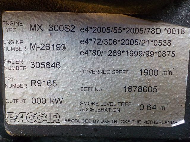 DAF Двигатель, MX, 510 hp, Euro5, № XF236230, фото 10