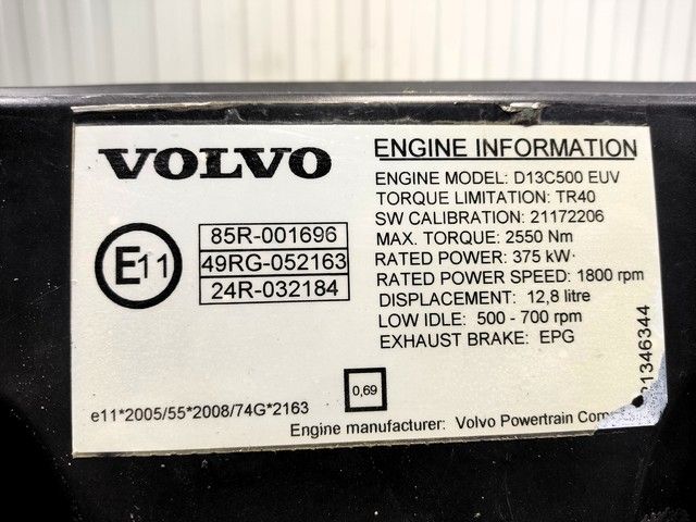 21286046 VOLVO Двигатель, D13C, 500 hp, Euro5, № XF352026, фото 10