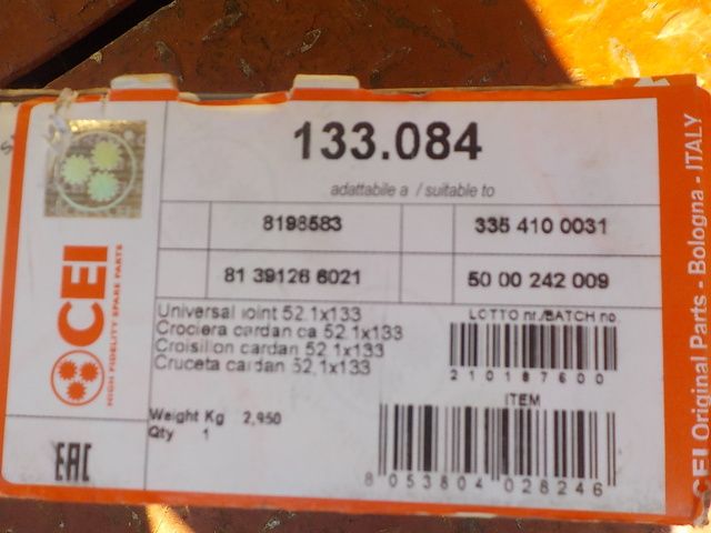 133084 CEI Крестовина кардана, фото 4