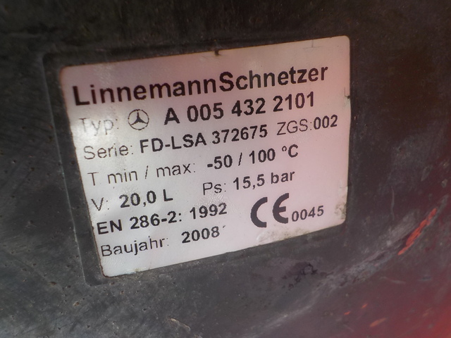 0054322101 MERCEDES Ресивер воздушный, № XF207026, фото 4
