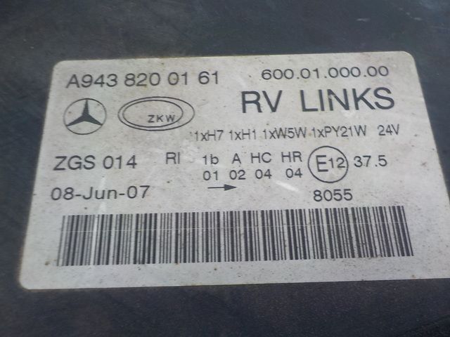 9438200161 MERCEDES Фара левая, № XF177666, фото 6