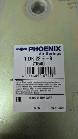 1DK22E9 PHOENIX Пневмоподушка, фото 3