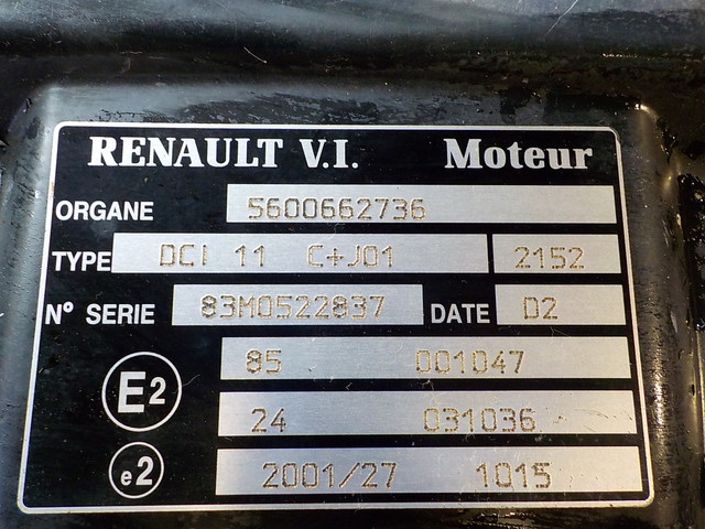 5600117803 RENAULT Двигатель, DCi11, 420 hp, Euro3, № XF214389, фото 10