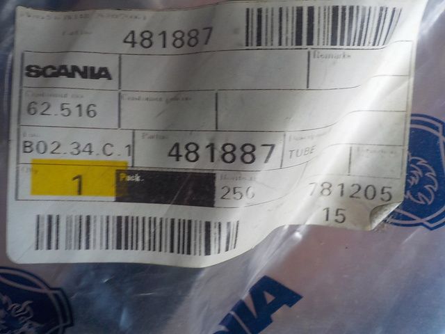 481887 SCANIA Трубка, фото 4
