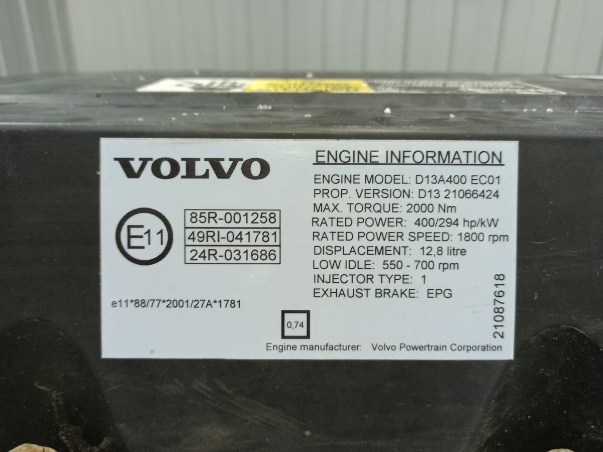 20773673 VOLVO Двигатель, D13A, 440 hp, Euro5, № XF401150, фото 10