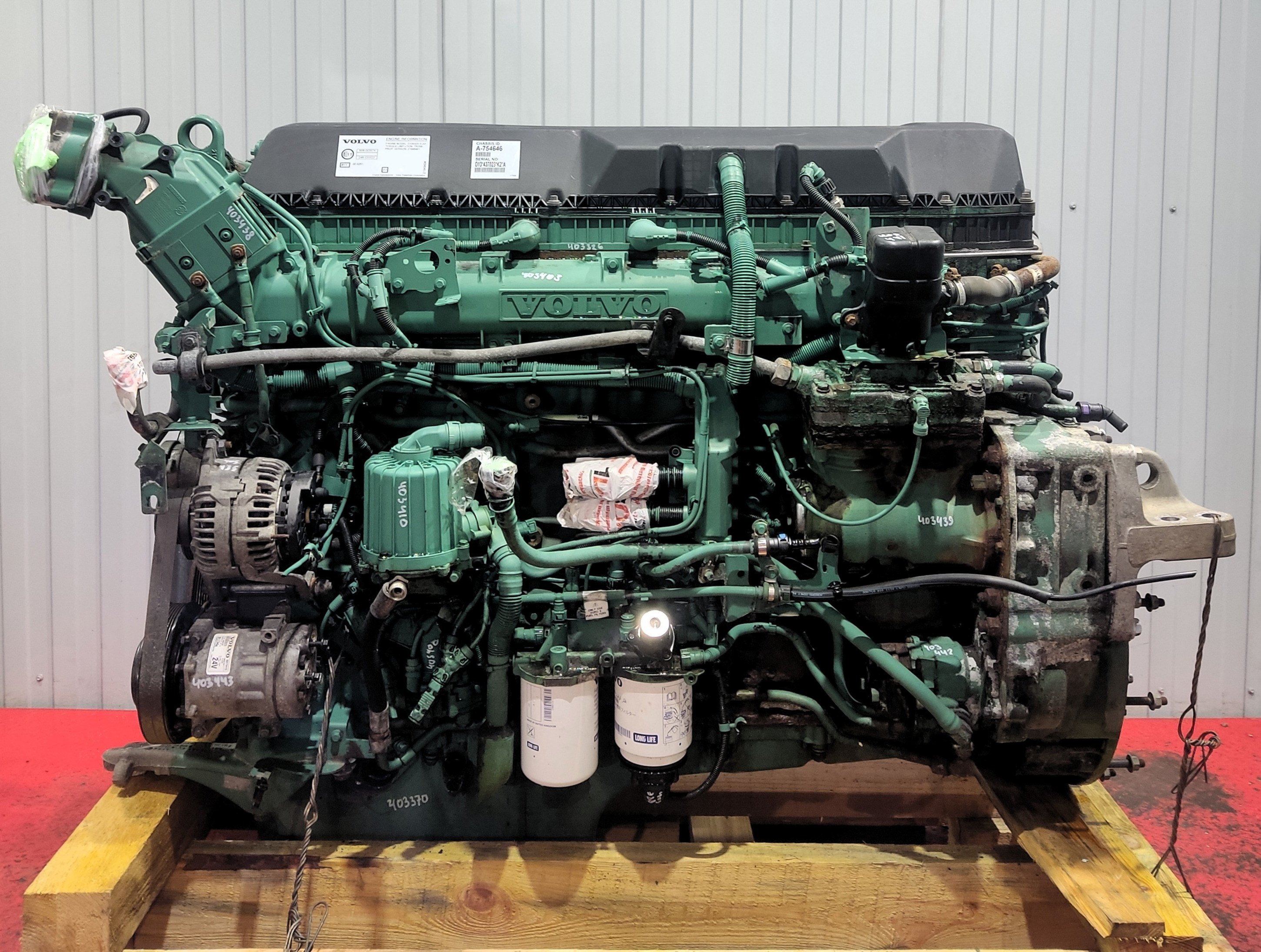 22070191 VOLVO Двигатель, D13K, 460 hp, Euro6, № XF403322, фото 2