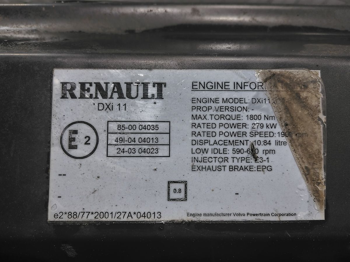 RENAULT Двигатель, DXi11, 450 hp, Euro5, № XF403125, фото 11