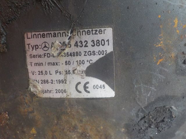 0044324201 MERCEDES Ресивер воздушный, № XF223531, фото 4
