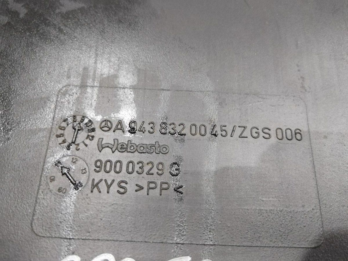 9438320045 MERCEDES Воздуховод, № XF411855, фото 3
