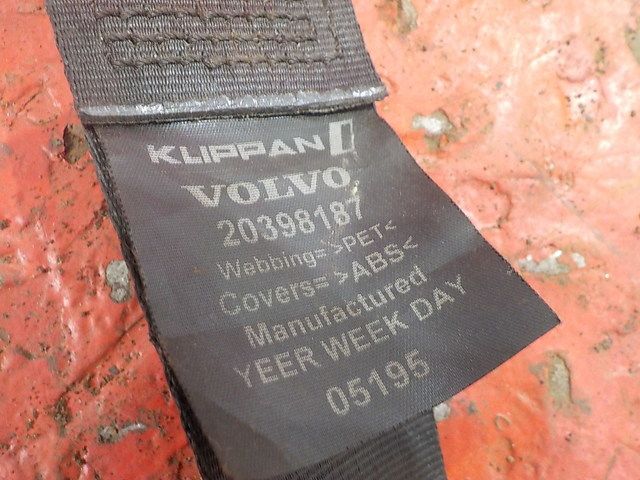 20398187 VOLVO Ремень безопасности, № XF349378, фото 4