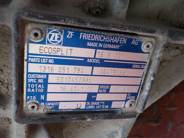 5010452990 RENAULT КПП, 16S221, Без ретардера, МКПП, № XF33078, фото 10